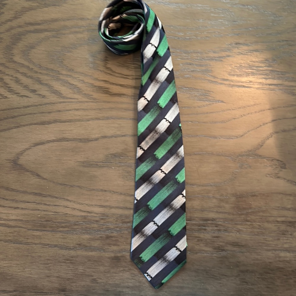 Lagerfeld 100% Silk Hand Made Neck Tie Made in Italy